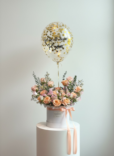 Rosy Apricot Garden Box